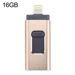USB Flash Drive 3 trong 1 USB 2.0 & 8 Pin & Micro USB 16GB easyflash RQW-01B, màu đen RQW-01B, màu vàng RQW-01B, màu vàng hồng RQW-01B, màu bạc RQW-01B