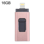 USB Flash Drive 3 trong 1 USB 2.0 & 8 Pin & Micro USB 16GB easyflash RQW-01B, màu đen RQW-01B, màu vàng RQW-01B, màu vàng hồng RQW-01B, màu bạc RQW-01B