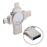 Ổ flash RQW-11S 4 trong 1 USB 2.0 & 8 Pin & Micro USB & USB-C / Type-C 64GB, RQW-11S