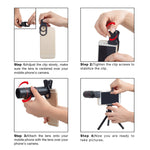 Bộ 3 trong 1 ống kính kính viễn vọng 18X đa năng + giá đỡ chân máy + kẹp điện thoại, APL-T18ZJ