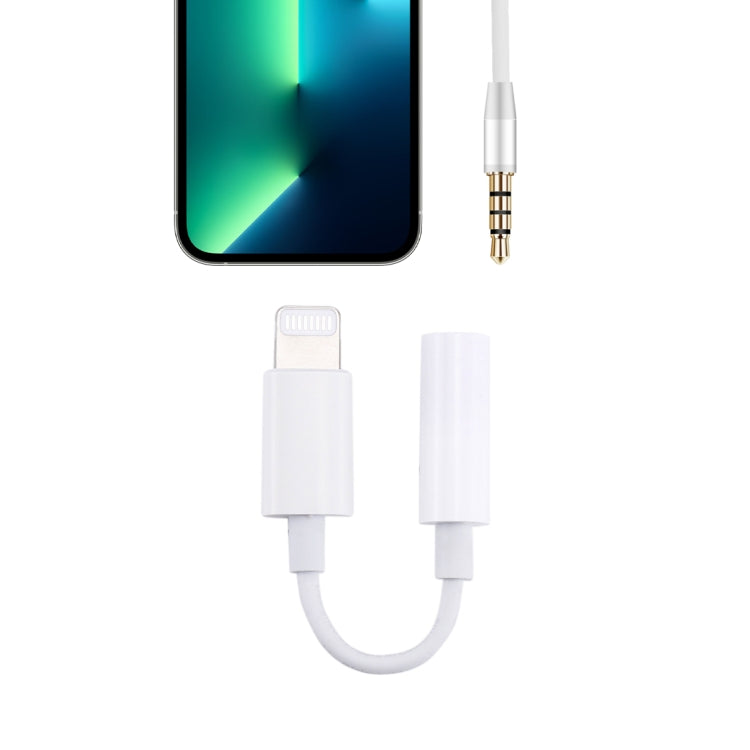 Cáp chuyển đổi âm thanh 8 Pin đực sang 3.5mm cái, cần kết nối Bluetooth, dài khoảng 7.5cm, hỗ trợ Bluetooth