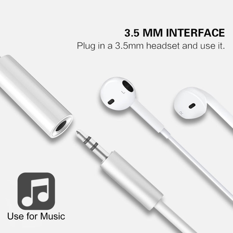 Cáp chuyển đổi âm thanh 8 Pin đực sang 3.5mm cái, cần kết nối Bluetooth, dài khoảng 7.5cm, hỗ trợ Bluetooth