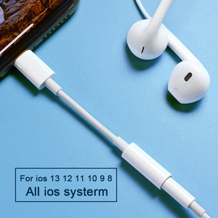 Cáp chuyển đổi âm thanh 8 Pin đực sang 3.5mm cái, cần kết nối Bluetooth, dài khoảng 7.5cm, hỗ trợ Bluetooth