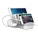 Trạm sạc thông minh ORICO DUK-5P 40W 5 cổng USB có giá đỡ điện thoại & máy tính bảng, phích cắm EU