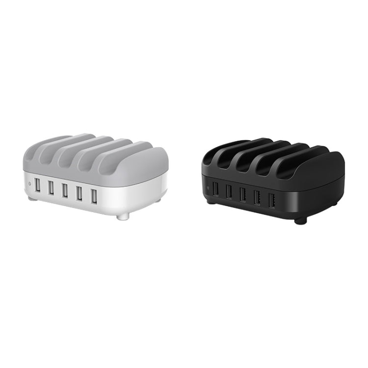 Trạm sạc thông minh ORICO DUK-5P 40W 5 cổng USB có giá đỡ điện thoại & máy tính bảng, phích cắm EU