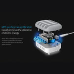 Trạm sạc thông minh ORICO DUK-5P 40W 5 cổng USB có giá đỡ điện thoại & máy tính bảng, phích cắm EU