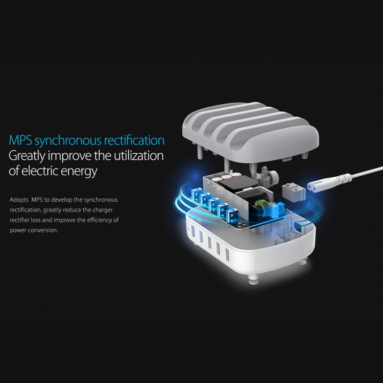 Trạm sạc thông minh ORICO DUK-5P 40W 5 cổng USB có giá đỡ điện thoại & máy tính bảng, phích cắm EU