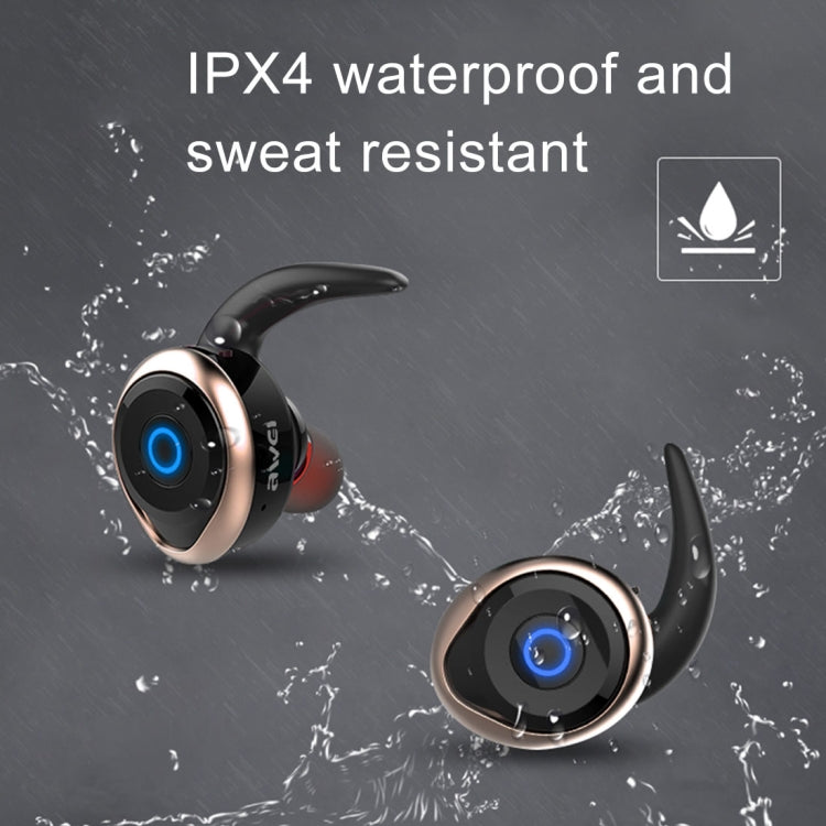 Tai Nghe Thể Thao AWEI T1 Chống Nước IPX4 Bluetooth V4.2 Stereo Không Dây, Hỗ Trợ TWS, T1