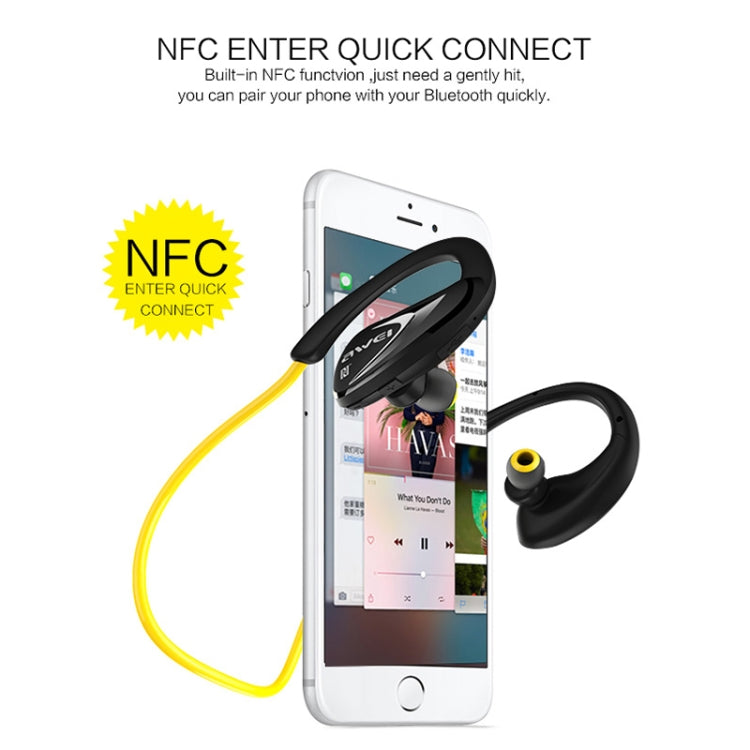 Tai nghe thể thao Bluetooth chống nước AWEI A880BL CSR4.1 không dây stereo với chức năng NFC, A880BL