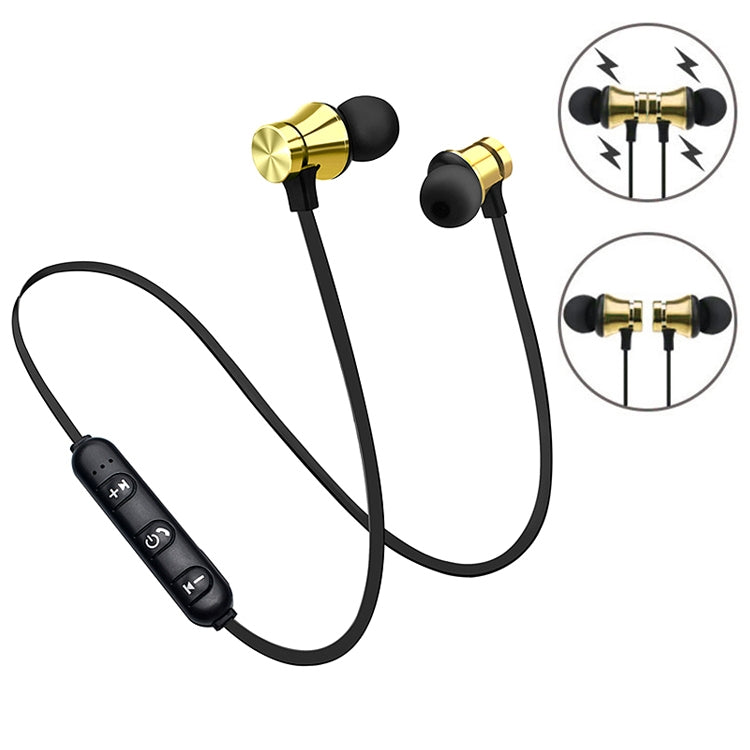 Tai nghe Bluetooth không dây nhét tai có nam châm XT11 V4.2, XT11 (Vàng), XT11 (Xanh), XT11 (Xỉn màu), XT11 (Bạc)