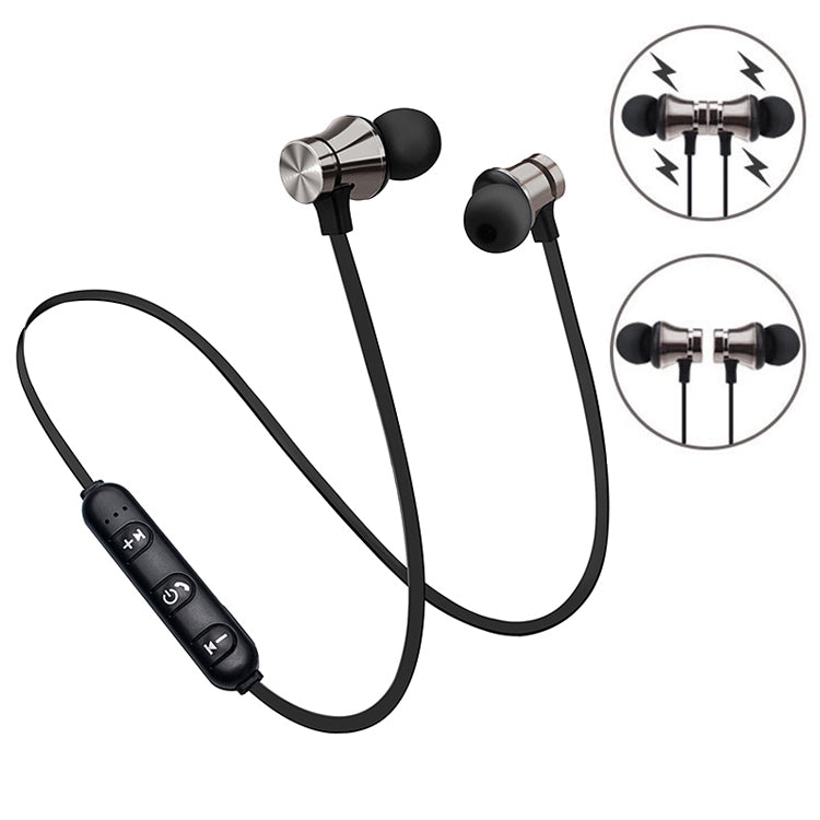 Tai nghe Bluetooth không dây nhét tai có nam châm XT11 V4.2, XT11 (Vàng), XT11 (Xanh), XT11 (Xỉn màu), XT11 (Bạc)
