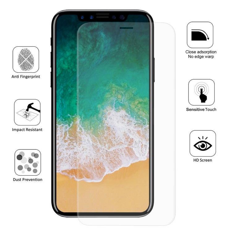 ENKAY Hat-Prince miếng dán bảo vệ màn hình 3D siêu mỏng 0.1mm chống nổ bằng hydrogel cho iPhone XS Max, chất liệu TPU+TPE+PET, iPhone XS Max