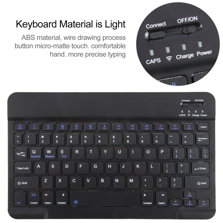 Bao da bàn phím Bluetooth thông minh ABS tách rời IP071 kết hợp vân da Litchi, gập ngang cho iPad Pro 9.7 / 9.7 inch 2017 / 9.7 2018 / Air / Air 2, dành cho iPad Pro 9.7 inch