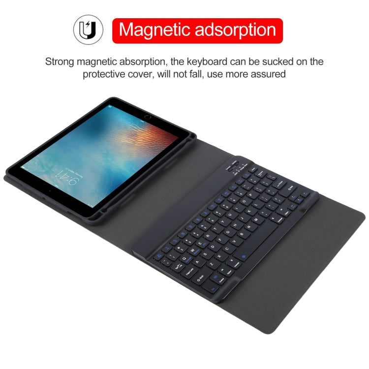 Bao da bàn phím Bluetooth thông minh ABS tách rời IP071 kết hợp vân da Litchi, gập ngang cho iPad Pro 9.7 / 9.7 inch 2017 / 9.7 2018 / Air / Air 2, dành cho iPad Pro 9.7 inch