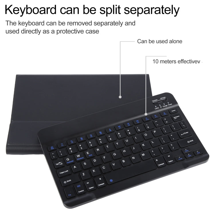 Bao da bàn phím Bluetooth thông minh ABS tách rời IP071 kết hợp vân da Litchi, gập ngang cho iPad Pro 9.7 / 9.7 inch 2017 / 9.7 2018 / Air / Air 2, dành cho iPad Pro 9.7 inch