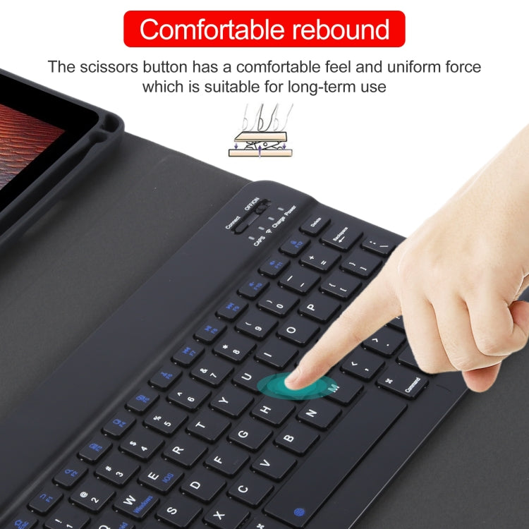 Bao da bàn phím Bluetooth thông minh ABS tách rời IP071 kết hợp vân da Litchi, gập ngang cho iPad Pro 9.7 / 9.7 inch 2017 / 9.7 2018 / Air / Air 2, dành cho iPad Pro 9.7 inch