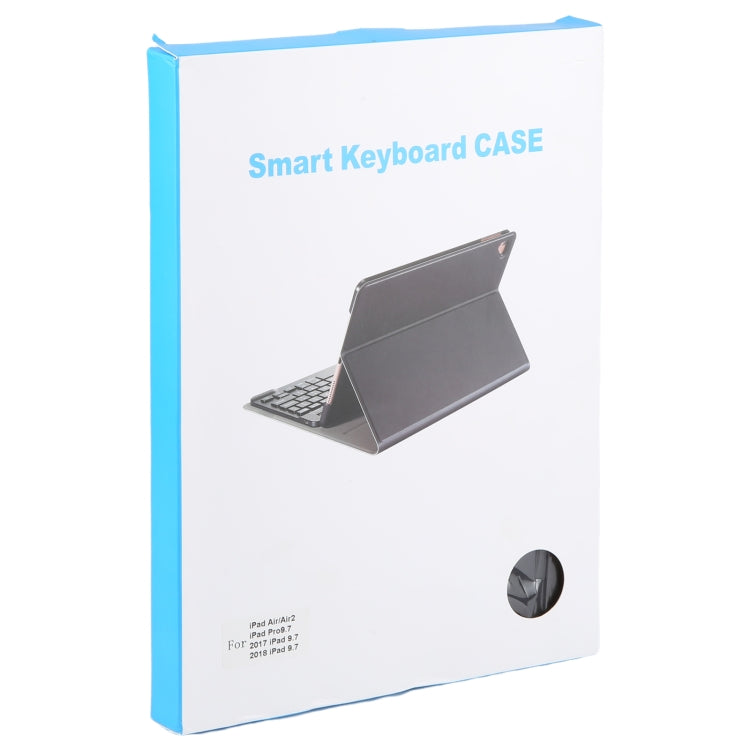 Bao da bàn phím Bluetooth thông minh ABS tách rời IP071 kết hợp vân da Litchi, gập ngang cho iPad Pro 9.7 / 9.7 inch 2017 / 9.7 2018 / Air / Air 2, dành cho iPad Pro 9.7 inch