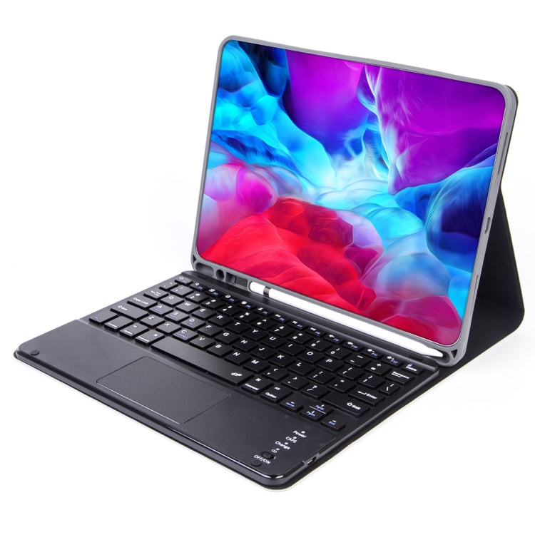 Ốp bàn phím Bluetooth có thể tháo rời X-11BC vỏ da họa tiết trơn cho iPad Pro 11 inch 2020 / 2018, có bàn di chuột & khe cắm bút