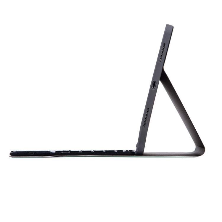 Ốp bàn phím Bluetooth có thể tháo rời X-11BC vỏ da họa tiết trơn cho iPad Pro 11 inch 2020 / 2018, có bàn di chuột & khe cắm bút