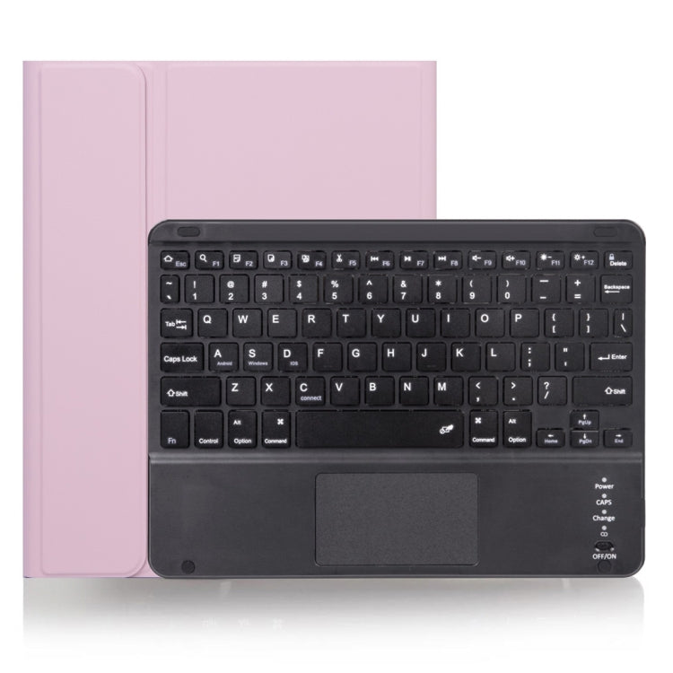 Ốp bàn phím Bluetooth có thể tháo rời X-11BC vỏ da họa tiết trơn cho iPad Pro 11 inch 2020 / 2018, có bàn di chuột & khe cắm bút