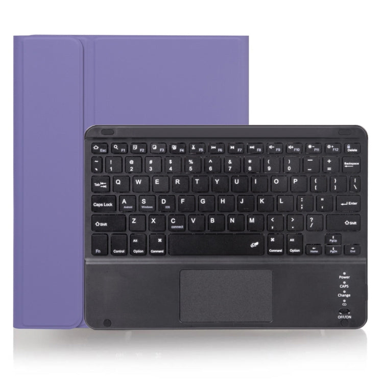 Ốp bàn phím Bluetooth có thể tháo rời X-11BC vỏ da họa tiết trơn cho iPad Pro 11 inch 2020 / 2018, có bàn di chuột & khe cắm bút