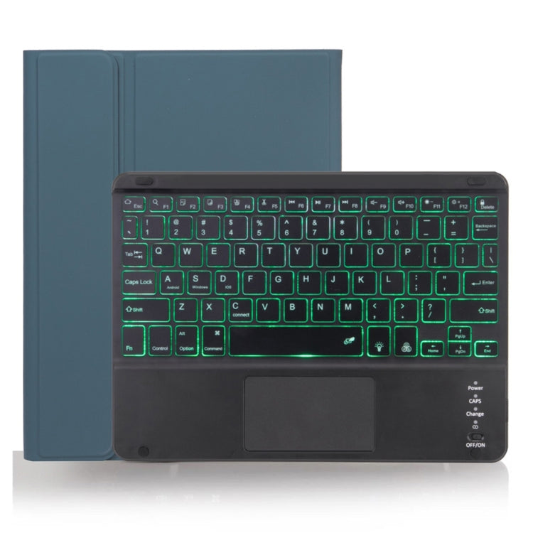 Ốp bàn phím Bluetooth có thể tháo rời X-11BCS vỏ da họa tiết trơn cho iPad Pro 11 inch 2020 / 2018, có bàn di chuột & khe cắm bút & đèn nền