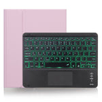 Ốp bàn phím Bluetooth có thể tháo rời X-11BCS vỏ da họa tiết trơn cho iPad Pro 11 inch 2020 / 2018, có bàn di chuột & khe cắm bút & đèn nền