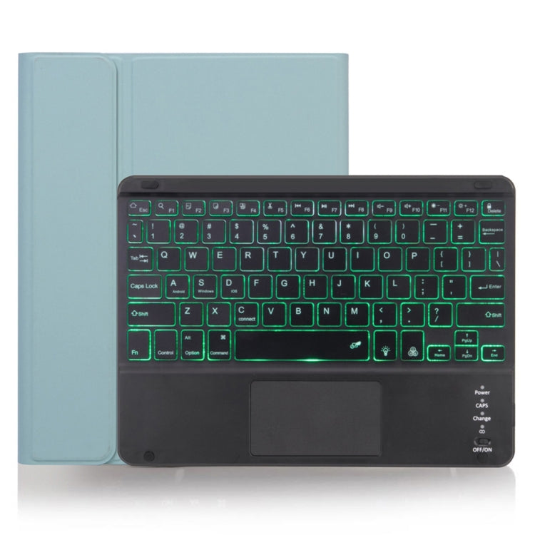 Ốp bàn phím Bluetooth có thể tháo rời X-11BCS vỏ da họa tiết trơn cho iPad Pro 11 inch 2020 / 2018, có bàn di chuột & khe cắm bút & đèn nền