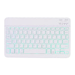 Bao da bàn phím Bluetooth có thể tháo rời X-11BS họa tiết da trơn cho iPad Pro 11 inch 2020 / 2018, có khe cắm bút & đèn nền, bàn phím màu trắng