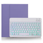 Bao da bàn phím Bluetooth có thể tháo rời X-11BS họa tiết da trơn cho iPad Pro 11 inch 2020 / 2018, có khe cắm bút & đèn nền, bàn phím màu trắng