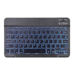 Bao da bàn phím Bluetooth có thể tháo rời X-11BS họa tiết da trơn cho iPad Pro 11 inch 2020 / 2018, có khe cắm bút & đèn nền, bàn phím màu đen