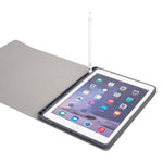 RK508 Bao da bàn phím Bluetooth nhựa có thể tháo rời kết hợp vân lụa cho iPad Air 2 & Air 1 / Pro 9.7 inch & iPad 2017 & iPad 2018, có chân đỡ & khe cắm bút