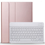 Bao da bàn phím Bluetooth có thể tháo rời + bao da lật ngang họa tiết chải có giá đỡ cho iPad Pro 11 inch (2018)