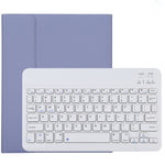 Bàn phím Bluetooth TG11B trắng có thể tháo rời + bao da vải microfiber cho iPad Pro 11 inch (2020), có khe và giá đỡ bút, bàn phím trắng