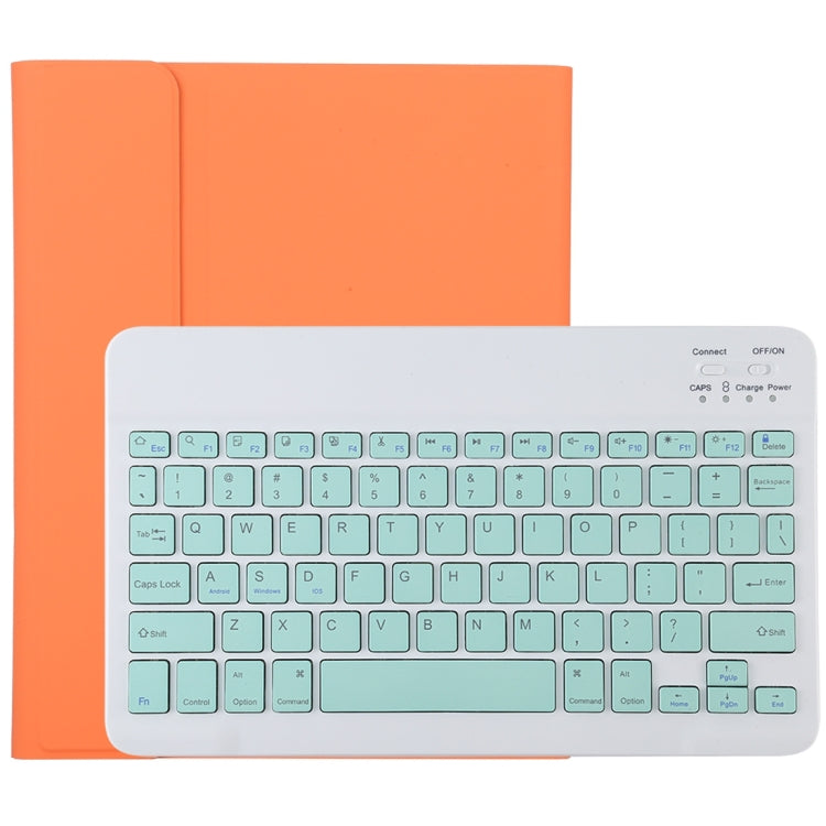 TG11B Bàn phím Bluetooth màu xanh tháo rời + Bao da máy tính bảng microfiber cho iPad Pro 11 inch (2020), có ngăn đựng bút & giá đỡ, bàn phím màu xanh
