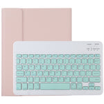 TG11B Bàn phím Bluetooth màu xanh tháo rời + Bao da máy tính bảng microfiber cho iPad Pro 11 inch (2020), có ngăn đựng bút & giá đỡ, bàn phím màu xanh