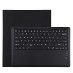 T129 Bao da máy tính bảng bàn phím Bluetooth màu đen tháo rời microfiber cho iPad Pro 12.9 inch (2020), có giá đỡ, bàn phím màu đen