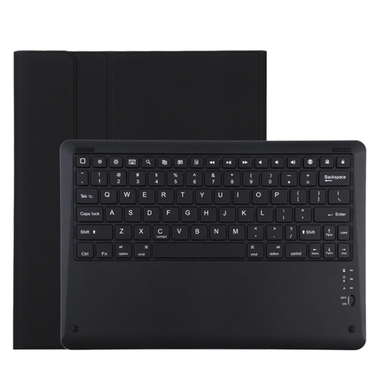 T129 Bao da máy tính bảng bàn phím Bluetooth màu đen tháo rời microfiber cho iPad Pro 12.9 inch (2020), có giá đỡ, bàn phím màu đen