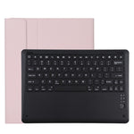 T129 Bao da máy tính bảng bàn phím Bluetooth màu đen tháo rời microfiber cho iPad Pro 12.9 inch (2020), có giá đỡ, bàn phím màu đen