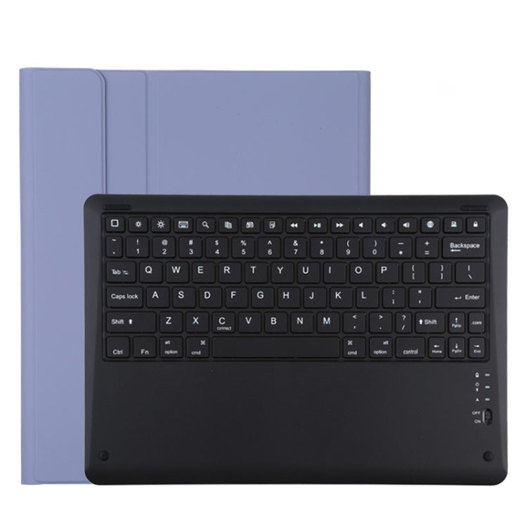 T129 Bao da máy tính bảng bàn phím Bluetooth màu đen tháo rời microfiber cho iPad Pro 12.9 inch (2020), có giá đỡ, bàn phím màu đen