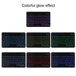 TG11BS Bàn phím Bluetooth đen có thể tháo rời + bao da vải microfiber cho iPad Pro 11 inch (2020), có đèn nền & khe cắm bút & giá đỡ, bàn phím màu đen
