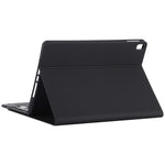 TG-102BCS Bàn phím Bluetooth đen có thể tháo rời + bao da vải microfiber cho iPad 10.2 inch / iPad Air (2019), có Touch Pad & đèn nền & khe cắm bút & giá đỡ, bàn phím màu đen