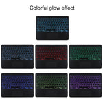 TG-102BCS Bàn phím Bluetooth đen có thể tháo rời + bao da vải microfiber cho iPad 10.2 inch / iPad Air (2019), có Touch Pad & đèn nền & khe cắm bút & giá đỡ, bàn phím màu đen