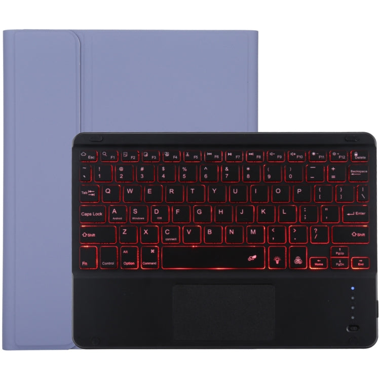 TG-102BCS Bàn phím Bluetooth đen có thể tháo rời + bao da vải microfiber cho iPad 10.2 inch / iPad Air (2019), có Touch Pad & đèn nền & khe cắm bút & giá đỡ, bàn phím màu đen