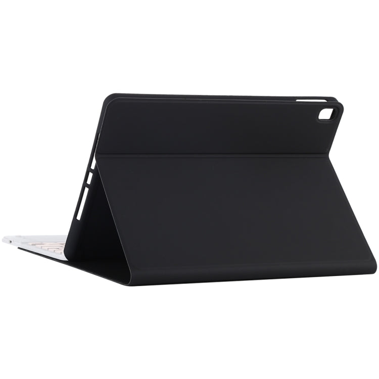 Bàn phím Bluetooth màu hồng TG-102BC có thể tháo rời + Bao da vải microfiber cho máy tính bảng iPad 10.2 inch / iPad Air (2019), có Touch Pad & khe cắm bút & giá đỡ, Bàn phím màu hồng