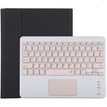 Bàn phím Bluetooth màu hồng TG-102BC có thể tháo rời + Bao da vải microfiber cho máy tính bảng iPad 10.2 inch / iPad Air (2019), có Touch Pad & khe cắm bút & giá đỡ, Bàn phím màu hồng