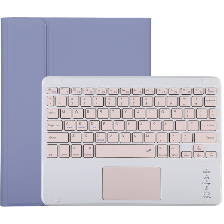 Bàn phím Bluetooth màu hồng TG-102BC có thể tháo rời + Bao da vải microfiber cho máy tính bảng iPad 10.2 inch / iPad Air (2019), có Touch Pad & khe cắm bút & giá đỡ, Bàn phím màu hồng
