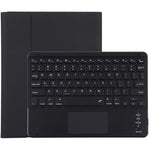 Bàn phím Bluetooth đen có thể tháo rời TG-102BC + Ốp da microfiber cho iPad 10.2 inch / iPad Air (2019), có bàn di chuột & khe cắm bút & giá đỡ, TG-102BC