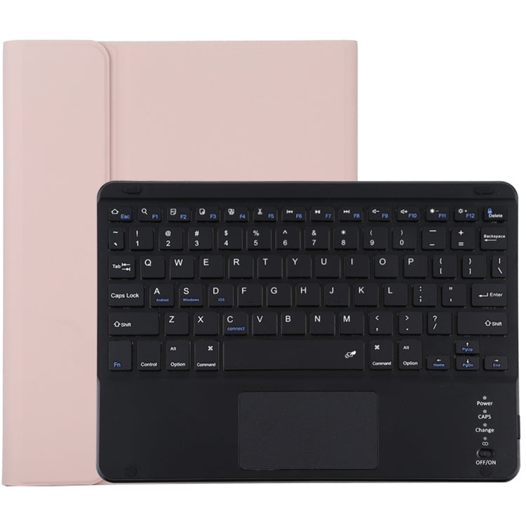 Bàn phím Bluetooth đen có thể tháo rời TG-102BC + Ốp da microfiber cho iPad 10.2 inch / iPad Air (2019), có bàn di chuột & khe cắm bút & giá đỡ, TG-102BC