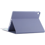 Bàn phím Bluetooth màu xanh tháo rời TG-102BC + Bao da vải sợi nhỏ cho máy tính bảng iPad 10.2 inch / iPad Air (2019), có bàn di chuột & khe cắm bút & giá đỡ, bàn phím màu xanh